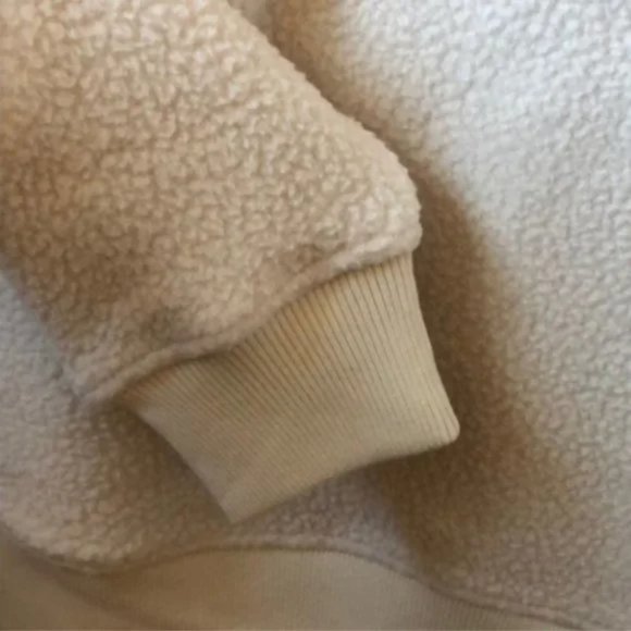 NWT The North Face Sherpa Vintage white pull over crew - Picture 6 of 9